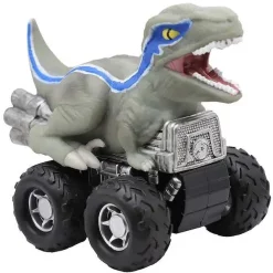 Flash Sale 🎁 Jurassic World Zoom Riders Velociraptor Blue Pullback Vehicle 💯