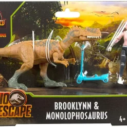 Cheap ❤️ Jurassic World Camp Cretaceous Dino Escape Brooklyn & Monolophosaurus Action Figure 2-Pack 🥰