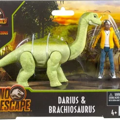 Buy 💯 Jurassic World Camp Cretaceous Dino Escape Darius & Brachiosaurus Action Figure 2-Pack 🛒