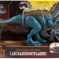 Deals 🥰 Jurassic World Dino Escape Carcharodontosaurus Action Figure [Mega Destroyers, Blue] 🎁
