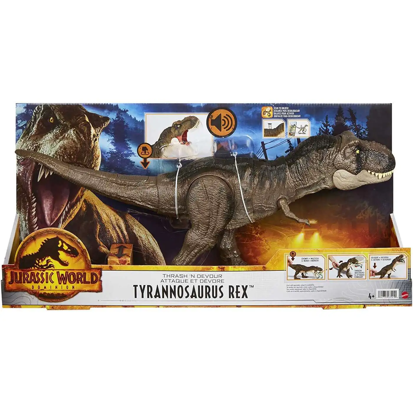 Deals ๐ Jurassic World Dominion Thrash 'N Devour Tyrannosaurus Rex Action Figure โญ