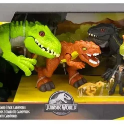 Promo 🌟 Fisher Price Jurassic World Imaginext Dominion Carnivores Combo Pack Exclusive Action Figure 6-Pack [Indominus Rex, Indoraptor, Compie, Carnotaurus, T-Rex & Owen] 🎁