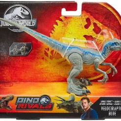 Cheap 😍 Jurassic World Fallen Kingdom Dino Rivals Velociraptor Blue Action Figure [Savage Strike, Leap] 🧨