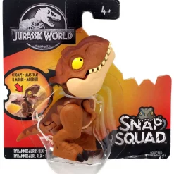 New 😉 Jurassic World Snap Squad Tyrannosaurus Rex Mini Figure [Brown Version] 👍