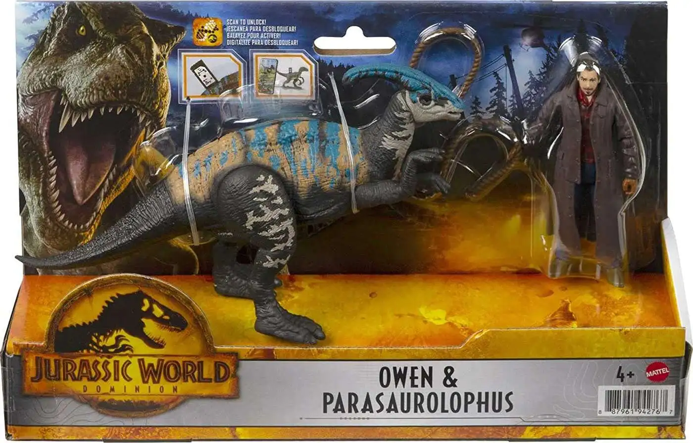 Best Pirce 😀 Jurassic World Owen & Parasaurolophus Action Figure Set ✔️ - Image 4
