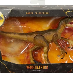 Cheap 🛒 Jurassic World Amber Collection Velociraptor Action Figure [2021] ✨