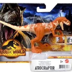 Cheap 🔔 Jurassic World Dominion Ferocious Pack Atrociraptor Action Figure [Orange] 🎉
