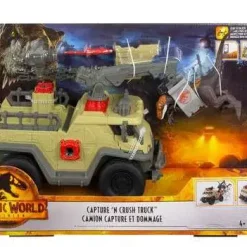 Best Pirce 👏 Jurassic World Dominion Capture 'N Crush Truck Vehicle Playset 😍