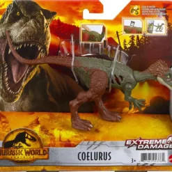 Promo 🎁 Jurassic World Dominion Extreme Damage Coelurus Exclusive Action Figure ❤️