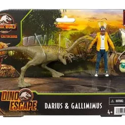 Best Pirce ๐ Jurassic World Camp Cretaceous Dino Escape Darius & Gallimimus Action Figure 2-Pack ๐ฏ