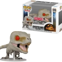 Budget 👍 Funko Jurassic World Dominion POP! Movies Atrociraptor (Ghost) Exclusive Vinyl Figure #1219 💯