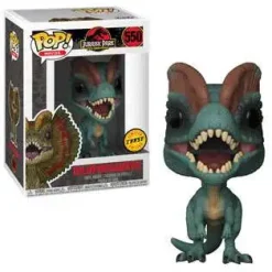 Flash Sale ❤️ Funko Jurassic Park POP! Movies Dilophosaurus Vinyl Figure #550 [No Flaps, Chase Version] 💯