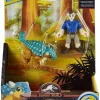 Best Pirce ❤️ Fisher Price Jurassic World Imaginext Camp Cretaceous Ankylosaurus 'Bumpy' & Ben Figure Set 👏