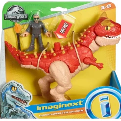 Buy 💯 Fisher Price Jurassic World Imaginext Carnotaurus & Dr. Malcolm Figure Set ✔️