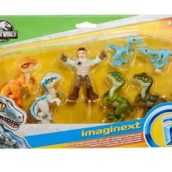 Best deal ✨ Fisher Price Jurassic World Imaginext Raptor Trainer Owen Exclusive 7-Figure Gift Set [Includes Blue, Charlie, Delta & 2 Compy Dinosaurs!] 👏