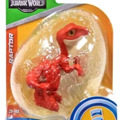 Brand new 🥰 Fisher Price Jurassic World Imaginext Raptor Mini Figure [Red] 😉
