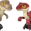 Deals 🥰 Fisher Price Jurassic World Imaginext XL T-Rex vs. Raptor Figure 2-Pack Set ✨