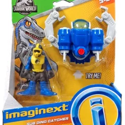 Buy 👏 Fisher Price Jurassic World Imaginext Sub Dino Catcher Figure Set 😀