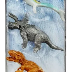 Buy 💯 Jurassic World Dinos Mosasaurus, Triceratops & Tyrannosaurus Rex 3-Inch Mini Figure 3-Pack [RANDOM Colors] 🎉