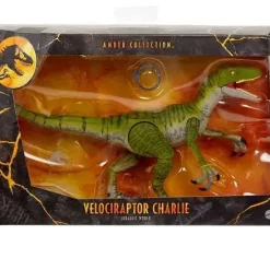Best deal 😀 Jurassic World Amber Collection Velociraptor Charlie Action Figure [Damaged Package] ⭐