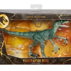 Outlet 🥰 Jurassic World Amber Collection Velociraptor Delta Exclusive Action Figure [Damaged Package] 😍
