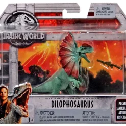 New 🌟 Jurassic World Fallen Kingdom Attack Pack Dilophosaurus Action Figure 🥰