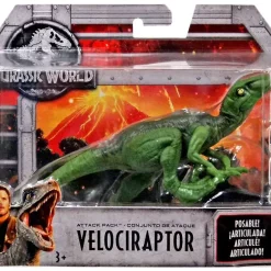 Top 10 ❤️ Jurassic World Fallen Kingdom Attack Pack Velociraptor Action Figure [Green] ⭐