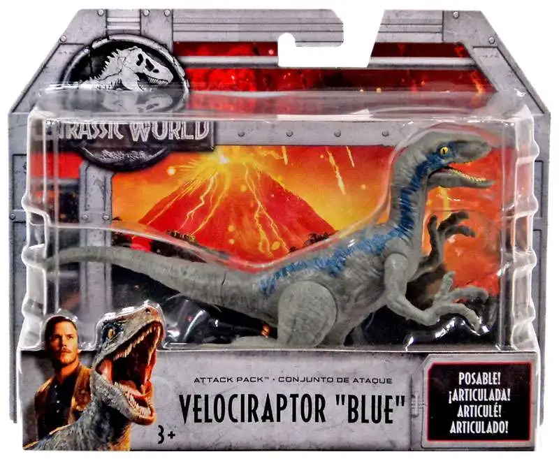 Wholesale 🎉 Jurassic World Fallen Kingdom Attack Pack Velociraptor "Blue" Action Figure 🎁