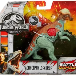 Hot Sale ๐ Jurassic World Fallen Kingdom Battle Damage Pachycephalosaurus Exclusive Action Figure ๐งจ