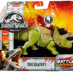 Best Sale 💯 Jurassic World Fallen Kingdom Battle Damage Triceratops Exclusive Action Figure ⌛