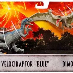 Deals ❤️ Jurassic World Fallen Kingdom Velociraptor Blue & Dimorphodon Action Figure 🌟
