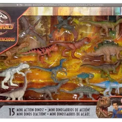 Promo ๐ Jurassic World Camp Cretaceous Mini Action Dinos! Exclusive Mini Figure 15-Pack ๐