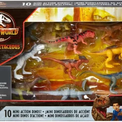 Best Sale 🌟 Jurassic World Camp Cretaceous Action Dinos! Mini Figure 10-Pack 😀