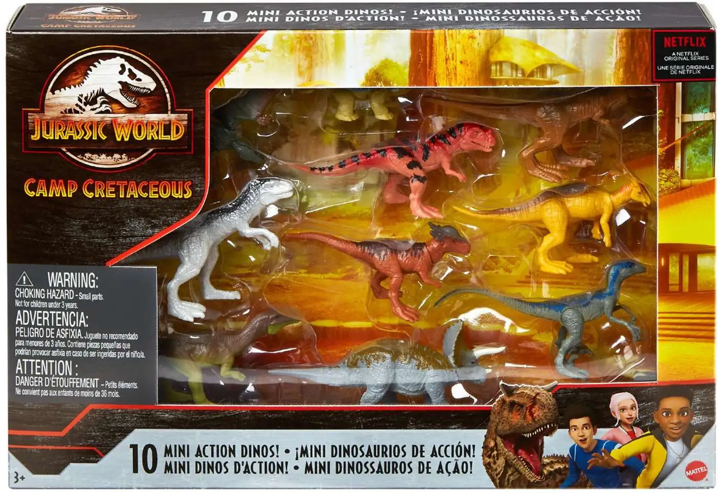 Best Sale 🌟 Jurassic World Camp Cretaceous Action Dinos! Mini Figure 10-Pack 😀