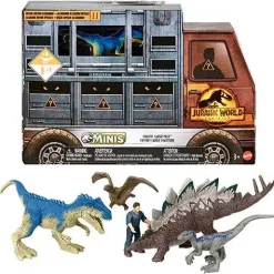Top 10 💯 Jurassic World Dominion MINIS Chaotic Cargo Pack Figure 5-Pack ⭐