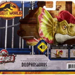 Cheap 💯 Jurassic World Dominion Uncaged Dilophosaurus Action Figure [Rowdy Roars] ✔️