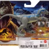 New ❤️ Jurassic World Dominion Ferocious Pack Velociraptor 'Blue' Action Figure [Damaged Package] ⭐