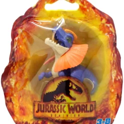 Wholesale 🥰 Fisher Price Jurassic World Imaginext Dominion Dilophosaurus Mini Figure [Purple & Orange] 🥰