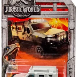 Brand new 🥰 Jurassic World Matchbox '10 Textron Tiger Diecast Vehicle [Gray] 🔥