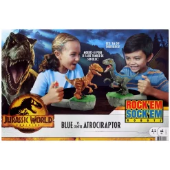 Buy โ Jurassic World Rock'Em Sock'Em Robots Blue vs Atrociraptor Game (Pre-Order ships January) ๐คฉ