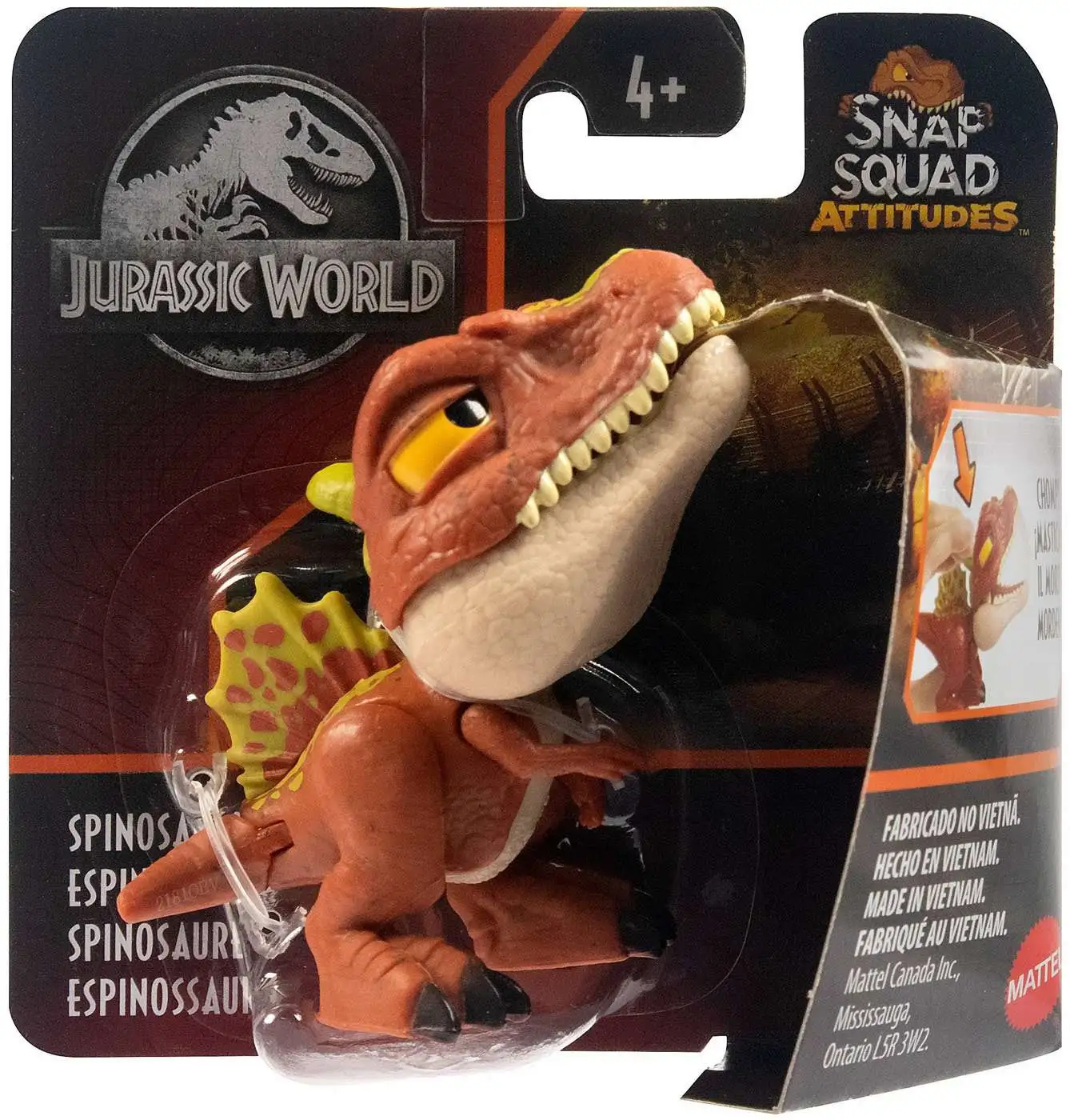 New ๐ Jurassic World Snap Squad Attitudes Spinosaurus Mini Figure ๐งจ