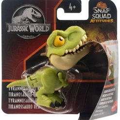 Best deal 🔔 Jurassic World Snap Squad Attitudes Tyrannosaurus Rex Mini Figure [Green] ✔️