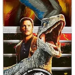 Wholesale ❤️ Jurassic World Fallen Kingdom Velociraptor "Blue" Action Figure [12", Damaged Package] 🔔