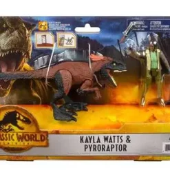 New 🧨 Jurassic World Dominion Kayla Watts & Pyroraptor Action Figure 2-Pack ✔️