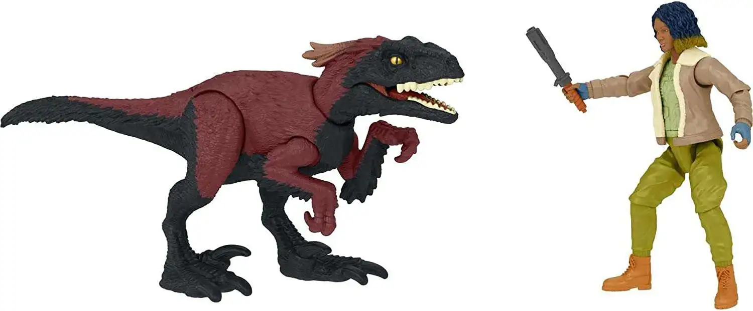 New ๐งจ Jurassic World Dominion Kayla Watts & Pyroraptor Action Figure 2-Pack โ๏ธ - Image 3