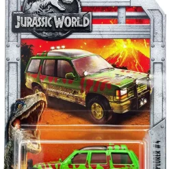 New ⌛ Jurassic World Matchbox '93 Ford Explorer #4 Diecast Car ❤️