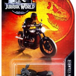 Best Pirce 🌟 Jurassic World Matchbox '15 Triumph Scrambler Diecast Vehicle 🌟