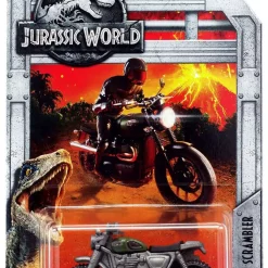 Cheap 🥰 Jurassic World Matchbox '15 Triumph Scrambler Diecast Car 🎉