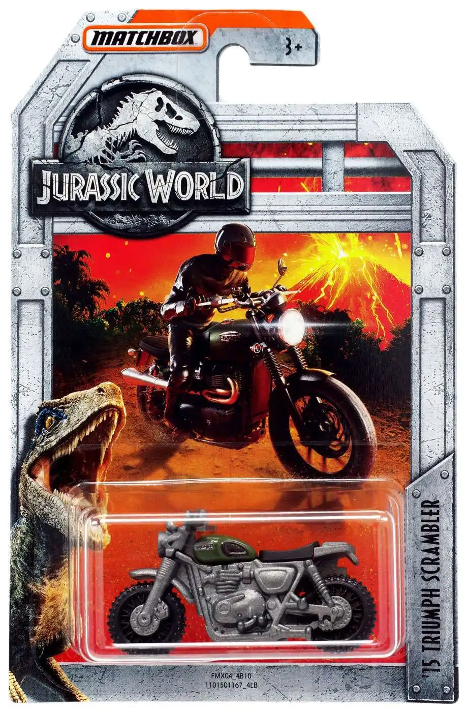 Cheap ๐ฅฐ Jurassic World Matchbox '15 Triumph Scrambler Diecast Car ๐