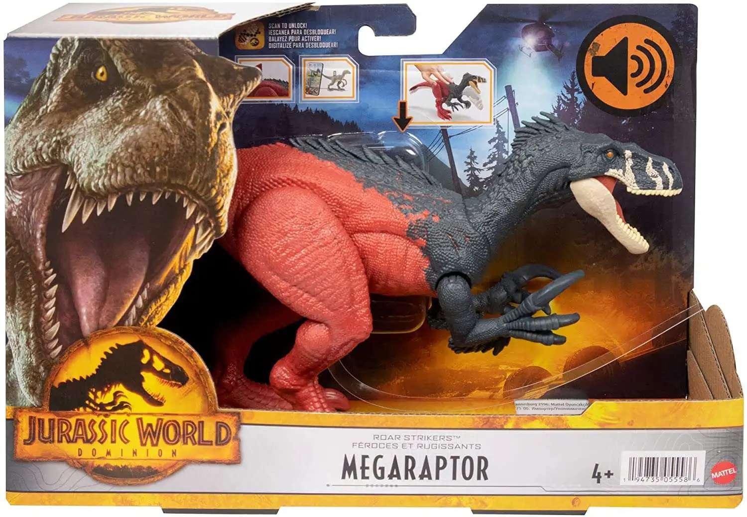 Cheap ๐ Jurassic World Dominion Roar Strikers Megaraptor Action Figure ๐